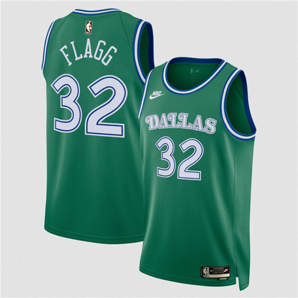 Dallas Mavericks #32 Cooper Flagg Green 2025 Classic Edition Stitched Basketball Jersey