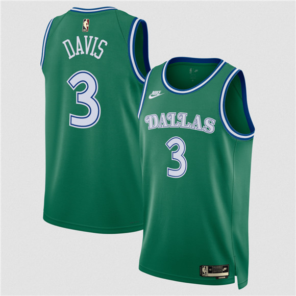Dallas Mavericks #3 Anthony Davis Green 2025 Classic Edition Stitched Basketball Jersey