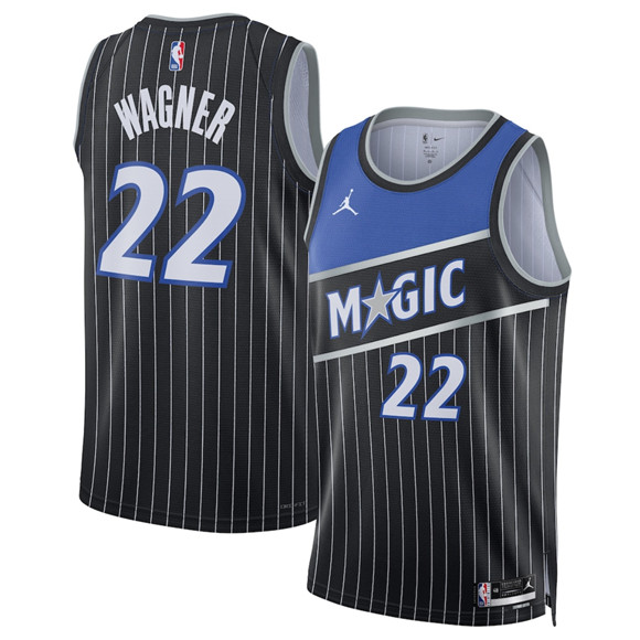 Orlando Magic #22 Franz Wagner Black 2025 Statement Edition Stitched Basketball Jersey