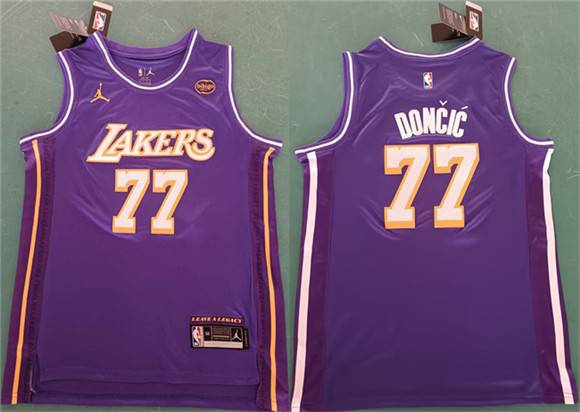 Los Angeles Lakers #77 Luka Don?i? Purple 2025 Statement Edition Stitched Basketball Jersey