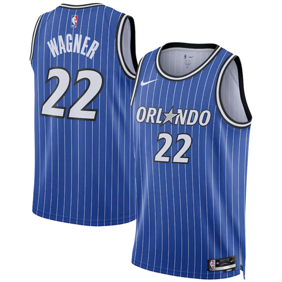 Orlando Magic #22 Franz Wagner Blue 2025 Icon Edition Stitched Basketball Jersey