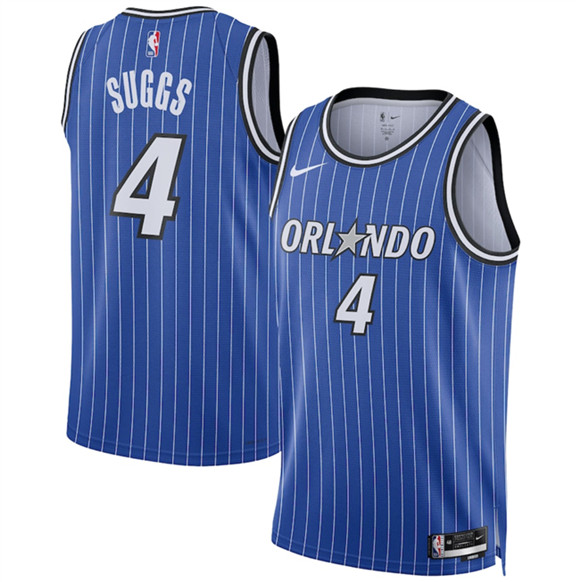 Orlando Magic #4 Jalen Suggs Blue 2025 Icon Edition Stitched Basketball Jersey