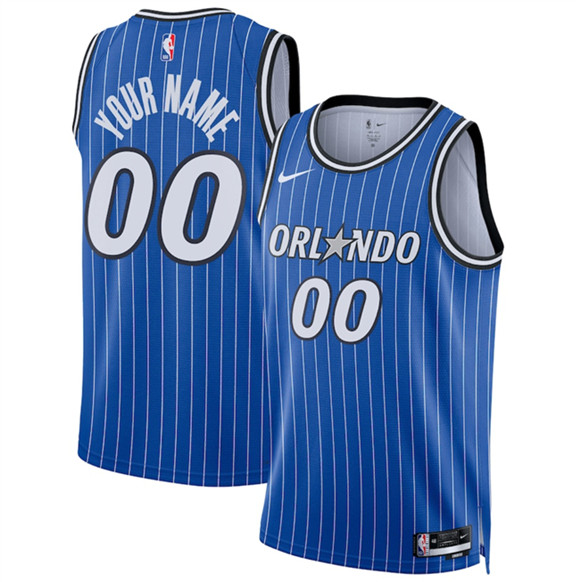 Orlando Magic Active Player Custom Blue 2025 Icon Edition Stitched Basketball Jersey Orlando Magic Active Player Custom Blue 2025 Icon Edition Stitched Basketball Jersey