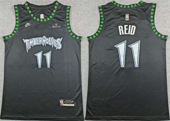 Minnesota Timberwolves #11 Naz Reid Black 2025-26 Classic Edition Stitched jersey