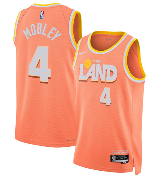 Cleveland Cavaliers #4 Evan Mobley Orange 2025-26 City Edition Swingman Stitched Jersey