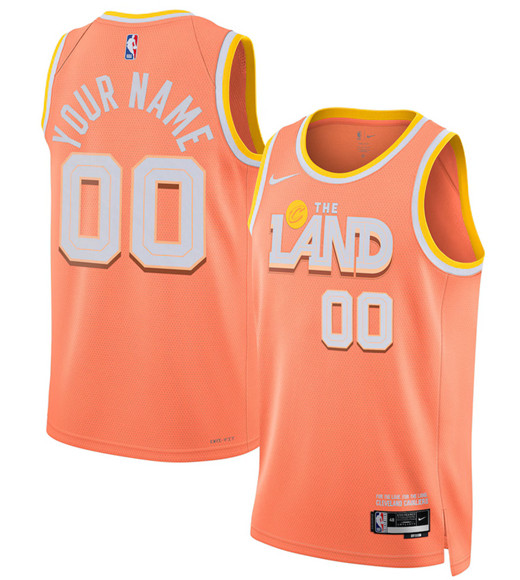 Cleveland Cavaliers Active Player Custom Orange 2025-26 City Edition Swingman Stitched Jersey