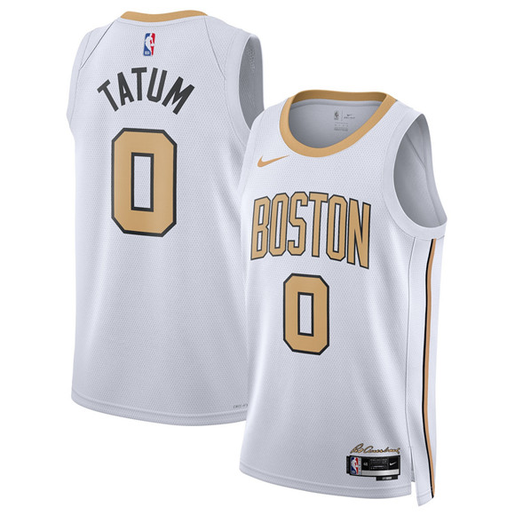 Boston Celtics #0 Jayson Tatum White 2025-26 City Edition Swingman Stitched Basketball Jersey