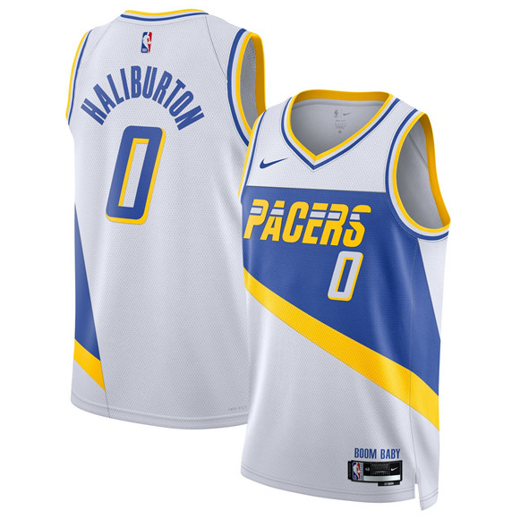 Indiana Pacers #0 Tyrese Haliburton White 2025-26 City Edition Stitched Basketball Jersey
