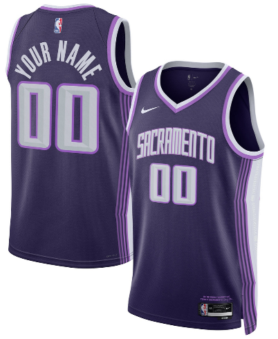 Sacramento Kings Active Player Custom Purple 2025-26 City Edition Swingman Stitched Jersey Sacramento Kings Active Player Custom Purple 2025-26 City Edition Swingman Stitched Jersey