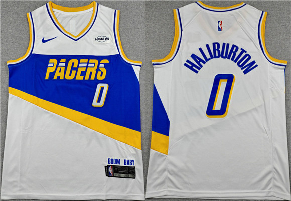 Indiana Pacers #0 Tyrese Haliburton White 2025-26 City Edition Stitched Basketball Jersey