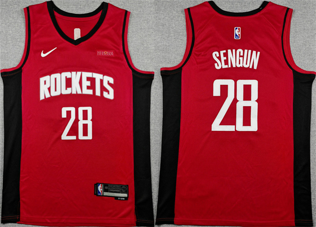Houston Rockets #28 Alperen Sengun Red Icon Edition Stitched Jersey