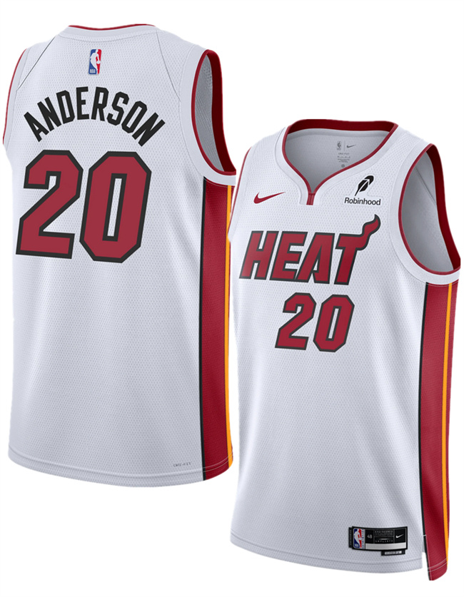 Miami Heat #20 Kyle Anderson White 2025 Association Edition Swingman Stitched Basketball Jersey