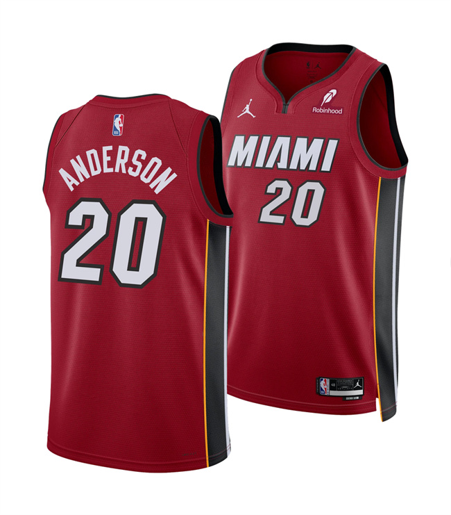 Miami Heat #20 Kyle Anderson Red 2025 Statement Edition Swingman Stitched Basketball Jersey