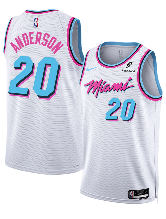 Miami Heat #20 Kyle Anderson White 2025 City Edition Stitched Basketball Jersey