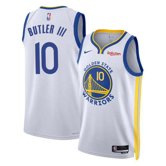 Golden State Warriors #10 Jimmy Bulter III White 2025 Association Edition Swingman Stitched Basketball Jersey