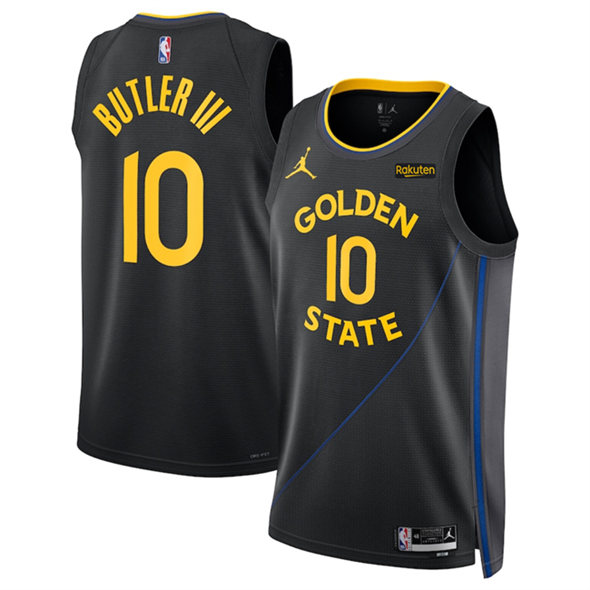 Golden State Warriors #10 Jimmy Bulter III Black 2025 Statement Edition Stitched Basketball Jersey