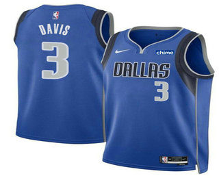Dallas Mavericks #3 Anthony Davis Blue 2025 Icon Edition Stitched Jersey