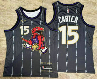 Toronto Raptors #15 Vince Carter Black 2024 City Edition AU Stitched Jersey