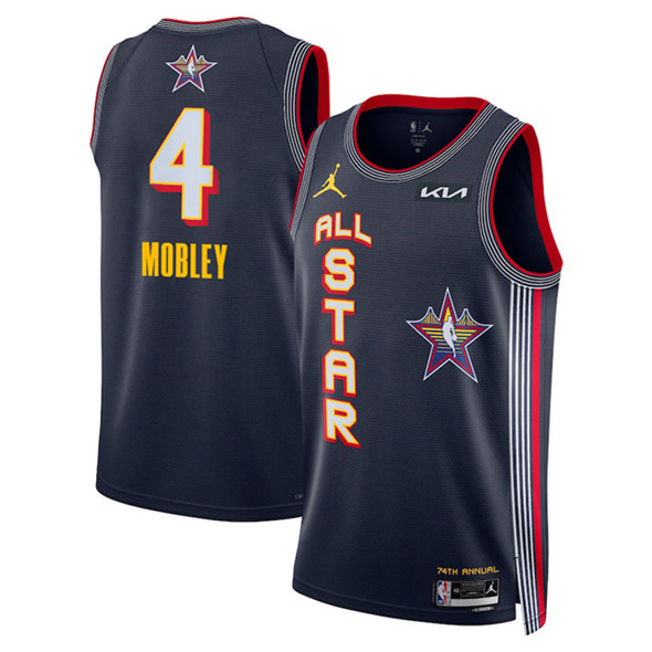 2025 All-Star #4 Evan Mobley Navy Stitched Basketball Jersey