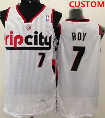 Portland Trail Blazers Custom Rip City White Swingman Jersey Portland Trail Blazers Custom Rip City White Swingman Jersey