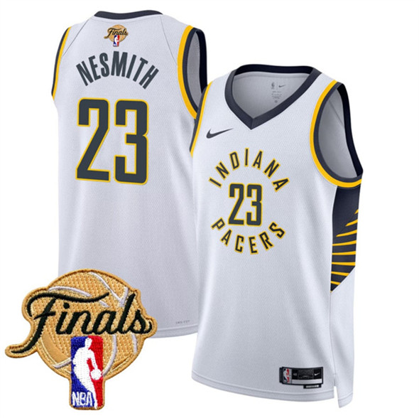 Indiana Pacers #23 Aaron Nesmith White 2025 Finals Association Edition Stitched Basketball Jersey Indiana Pacers #23 Aaron Nesmith White 2025 Finals Association Edition Stitched Basketball Jersey