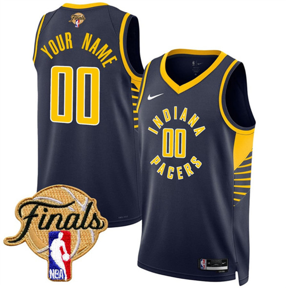 Indiana Pacers Active Player Custom Navy 2025 Finals Icon Edition Stitched Basketball Jersey