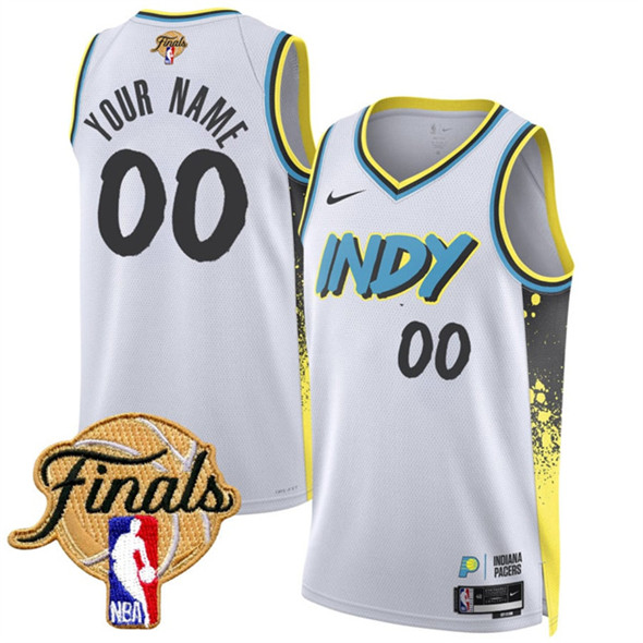 Indiana Pacers Active Player Custom White 2024-25 City Edition Stitched Basketball Jersey
