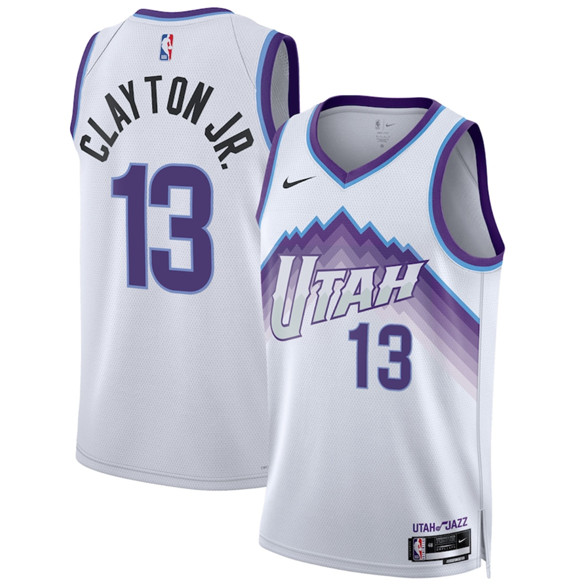 Utah Jazz #13 Walter Clayton Jr. White 2025 Association Edition Stitched Basketball Jersey