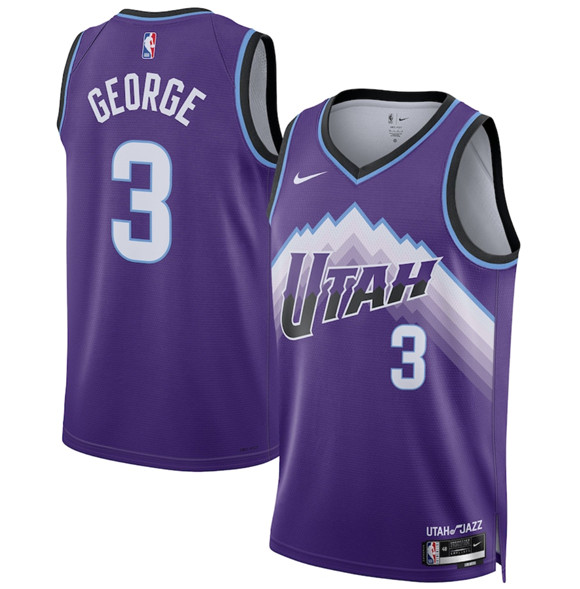 Utah Jazz #3 Keyonte George Purple 2025 Icon Edition Stitched Basketball Jersey