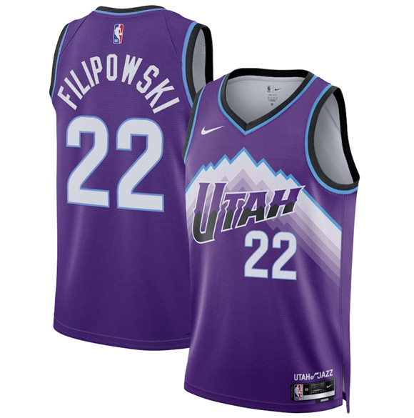 Utah Jazz #22 Kyle Filipowski Purple 2025 Icon Edition Stitched Basketball Jersey