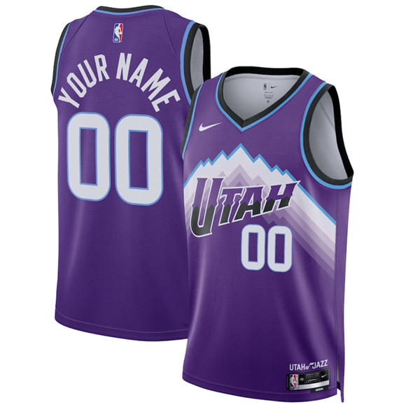 Utah Jazz Active Player Custom Purple 2025 Icon Edition Stitched Basketball Jersey Utah Jazz Active Player Custom Purple 2025 Icon Edition Stitched Basketball Jersey