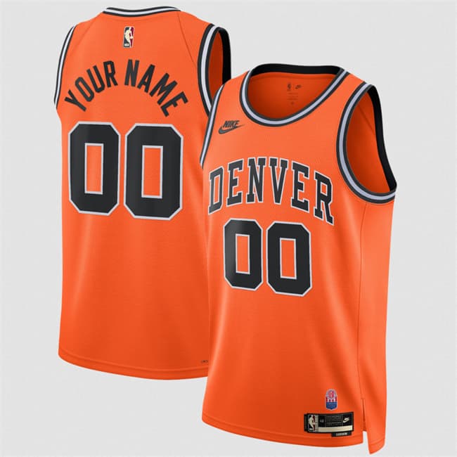 Denver Nuggets Active Player Custom Orange 2026-27Classic Edition Stitched Basketball Jersey