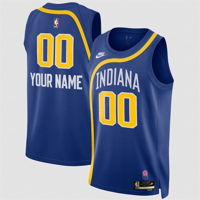 Indiana Pacers Active Player Custom Royal 2026-27 Classic Edition Stitched Basketball Jersey