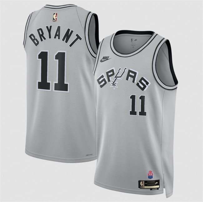 San Antonio Spurs #11 Carter Bryant Silver 2026-27 Classic Edition Stitched Basketball Jersey
