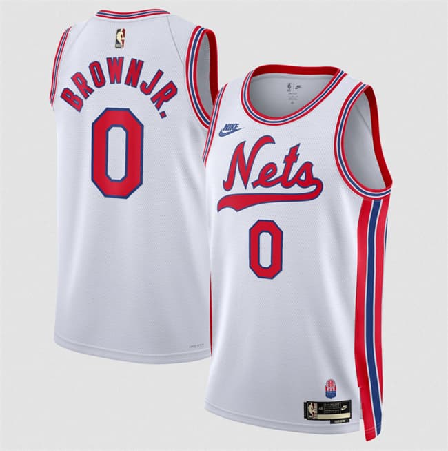 Brooklyn Nets #0 Mikel Brown Jr. White 2026-27Classic Edition Stitched Basketball Jersey
