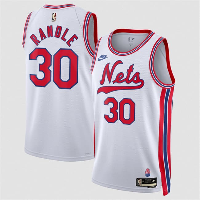 Brooklyn Nets #30 Julius Randle White 2026-27Classic Edition Stitched Basketball Jersey