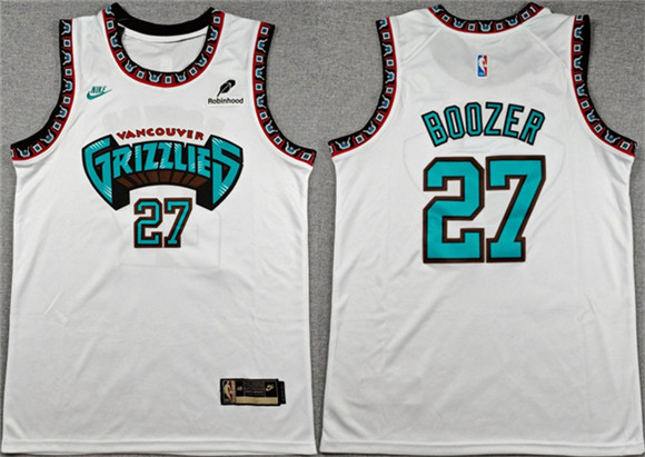 Memphis Grizzlies #27 Cameron Boozer White 2026 Draft Stitched Jersey