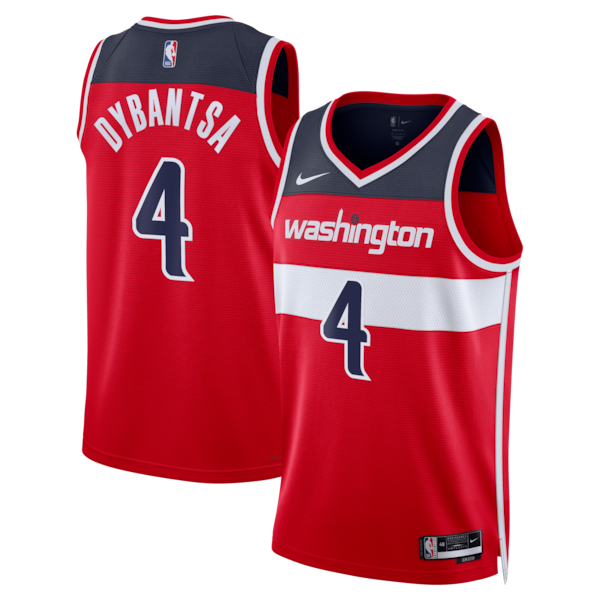 Washington Wizards #4 AJ Dybantsa Nike Red 2026 NBA Draft Swingman Icon Edition Jersey