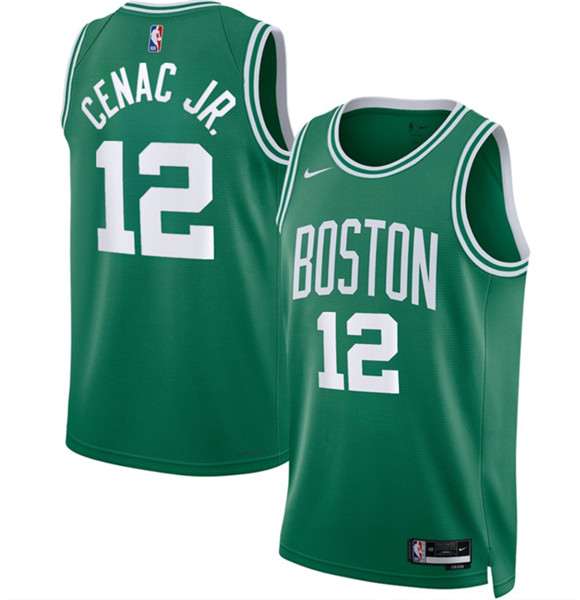 Boston Celtics #12 Chris Cenac Jr Kelly Green 2026 Draft Icon Edition Stitched Basketball Jersey