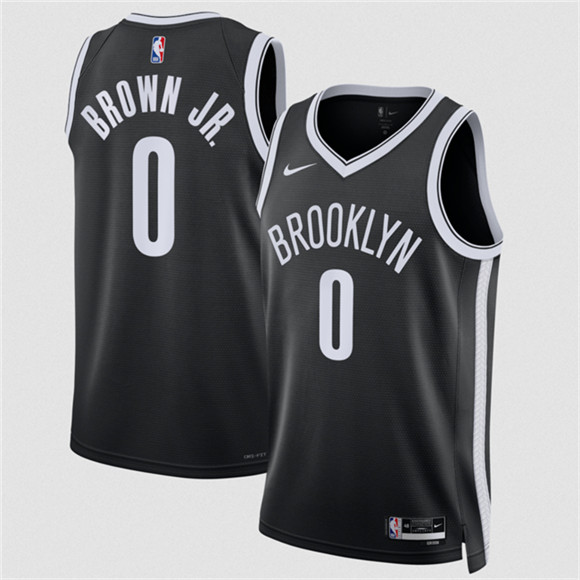 Brooklyn Nets #0 Mikel Brown Jr 2026 Draft Icon Edition Stitched Basketball Jersey
