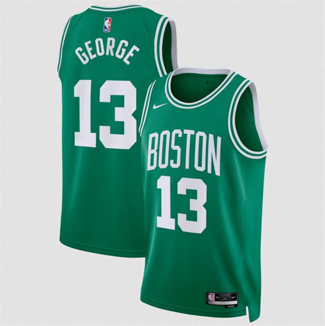 Boston Celtics #13 Paul George Kelly Green 2026 Icon Edition Stitched Basketball Jersey