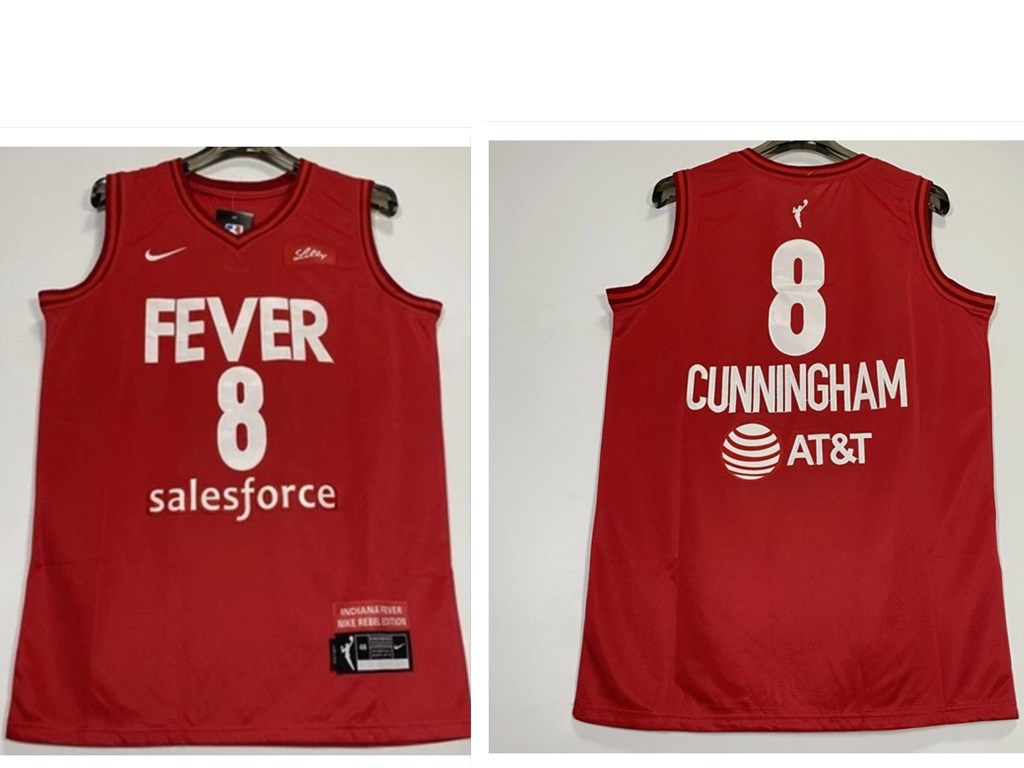Indiana Fever #8 Sophie Cunningham Red Edition Victory Stitched Jersey