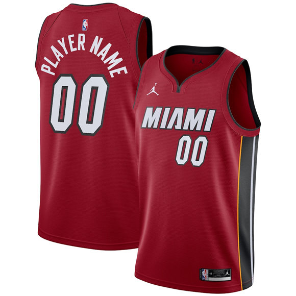 Miami Heat Active Player Custom Red Statement Edition Swingman Stitched Basketball Jersey Miami Heat Active Player Custom Red Statement Edition Swingman Stitched Basketball Jersey