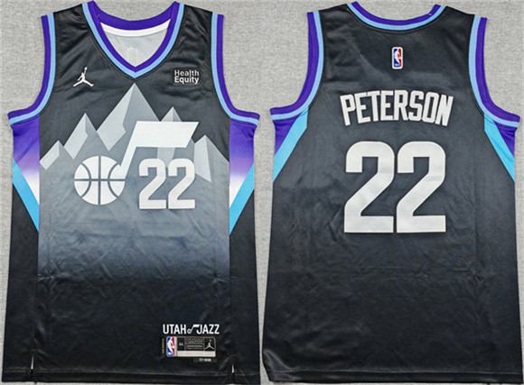 Utah Jazz #22 Darryn Peterson Black 2026 Draft Statement Edition Stitched Basketball Jersey