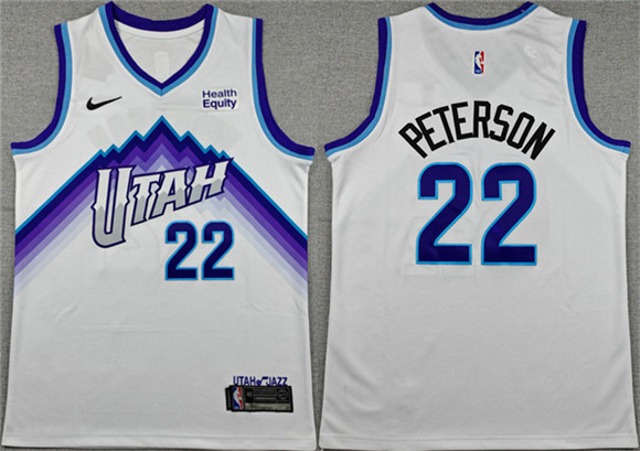 Utah Jazz #22 Darryn Peterson White 2026 Draft Association Edition Stitched Basketball Jersey