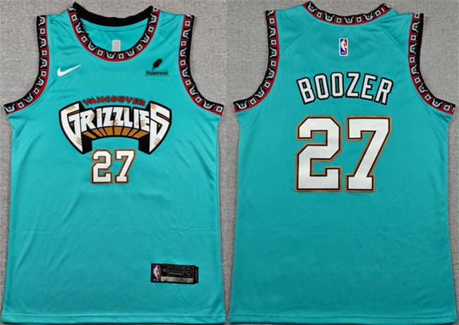 Memphis Grizzlies #27 Cameron Boozer Teal 2026 Draft Stitched Jersey