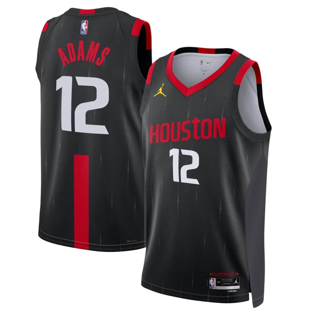 Houston Rockets #12 Steven Adams Black 2026-27 Statement Swingman Stitched Jersey