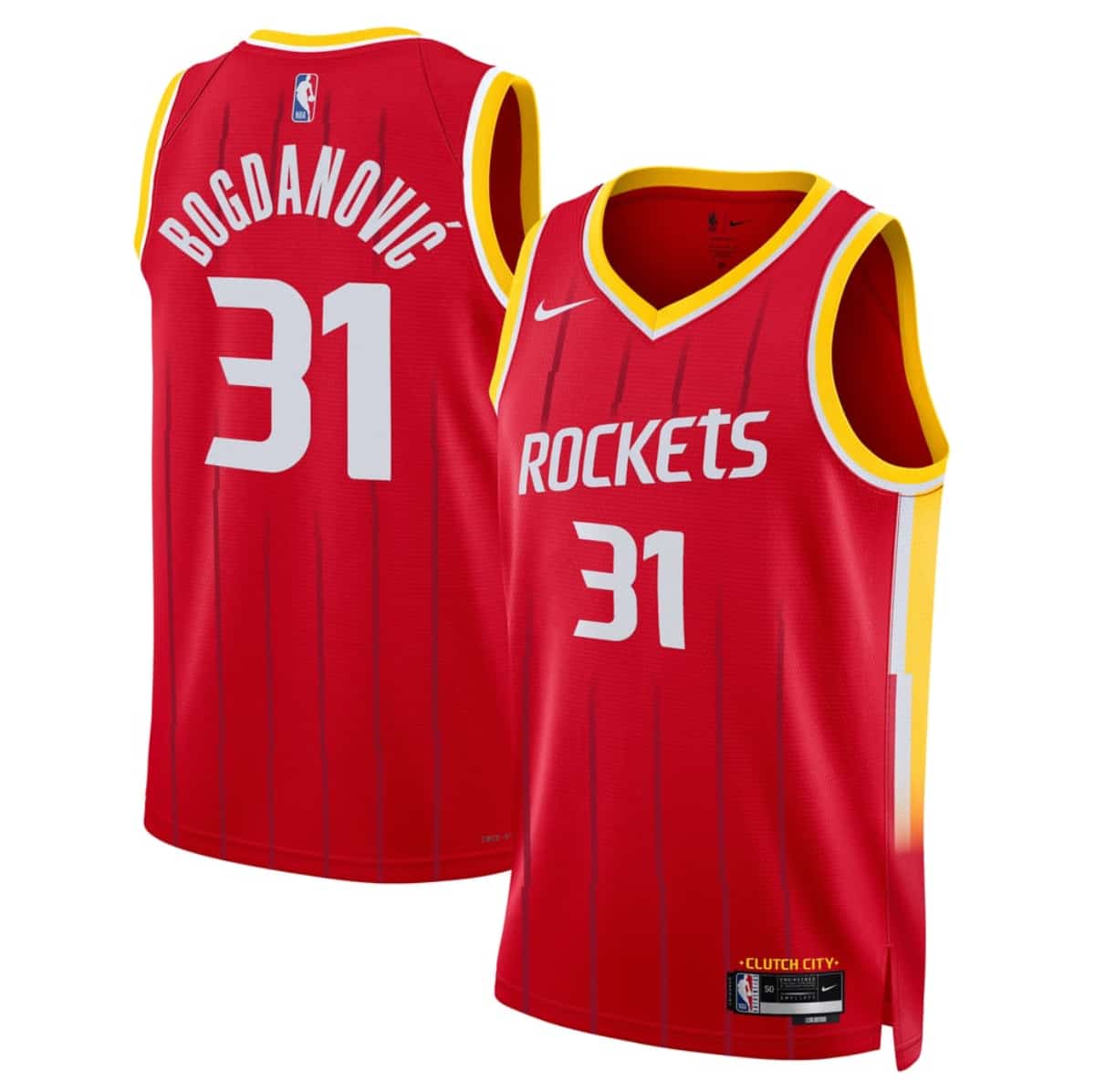 Houston Rockets #31 Bogdan Bogdanovi? Red 2026-27 Icon Swingman Stitched Jersey