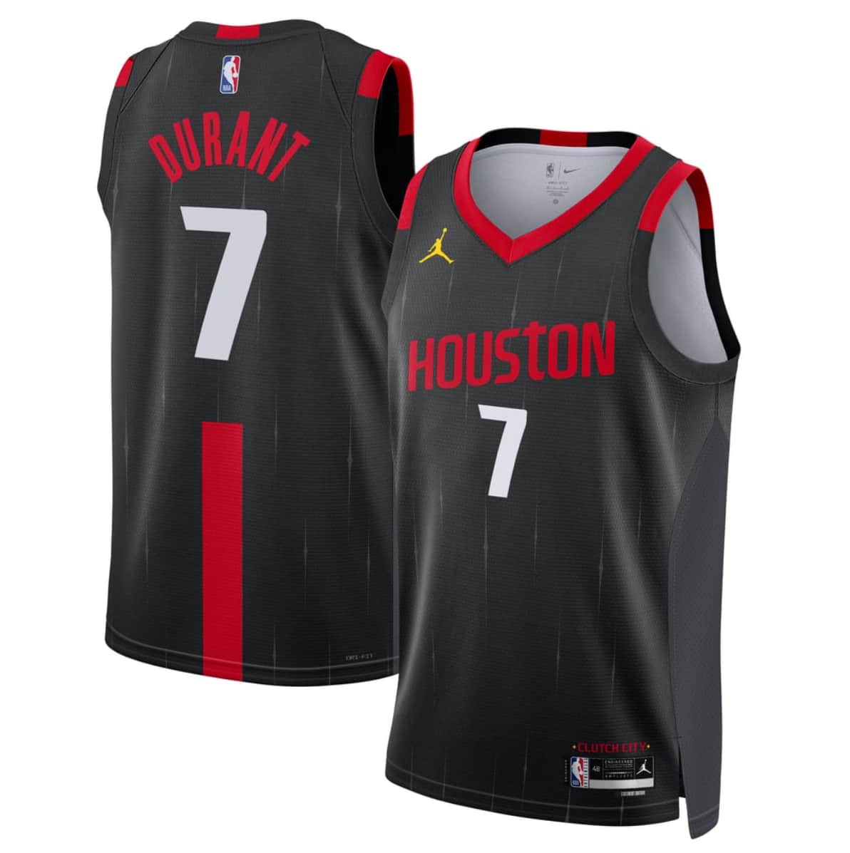 Houston Rockets #7 Kevin Durant Black 2026-27 Statement Swingman Stitched Jersey