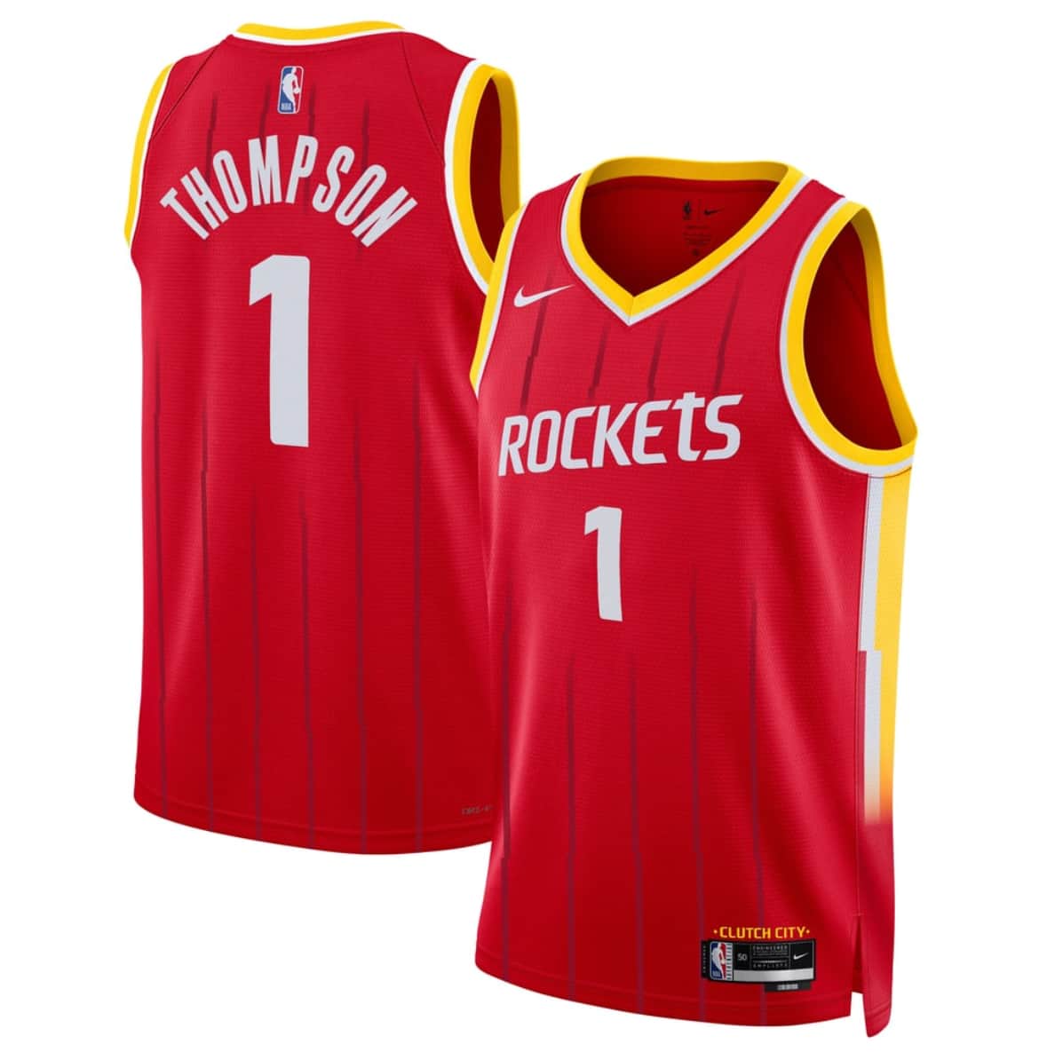 Houston Rockets #1 Amen Thompson Red 2026-27 Icon Swingman Stitched Jersey